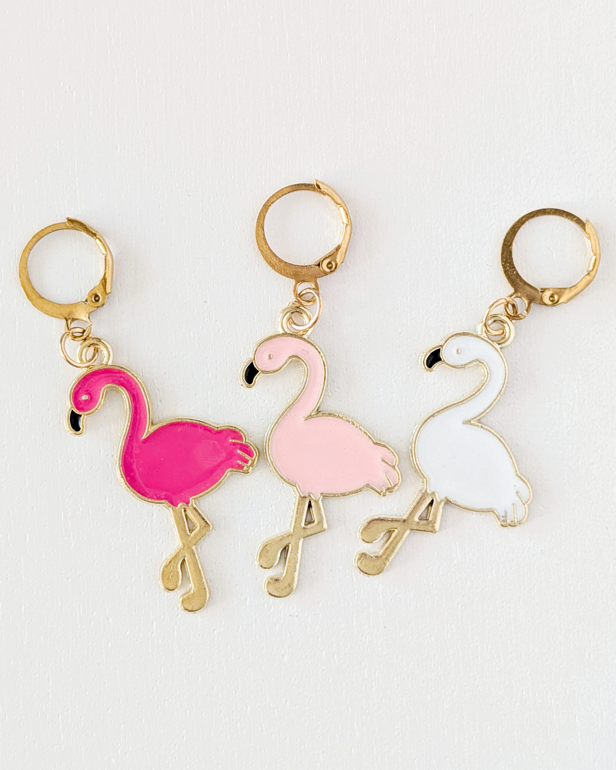 Lot d'anneaux marqueurs amovibles Flamants