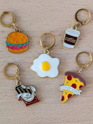 Lot d'anneaux marqueurs amovibles Junk food #2