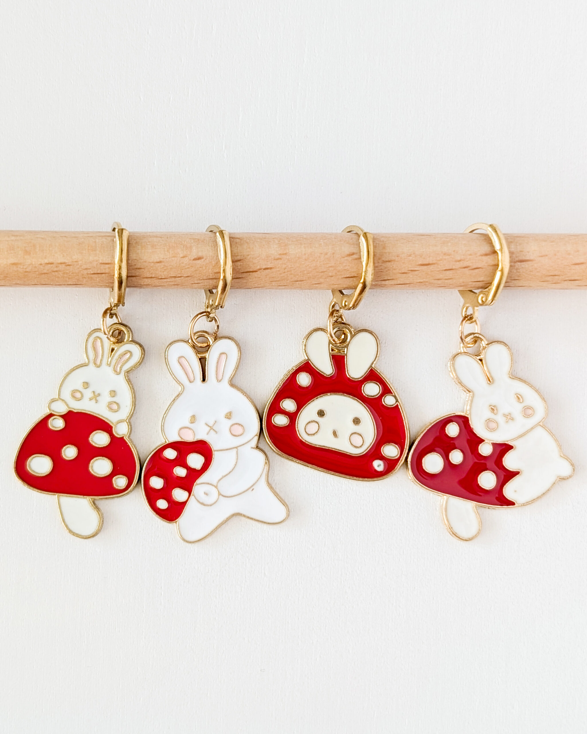 Lot d'anneaux marqueurs amovibles Lapins des bois