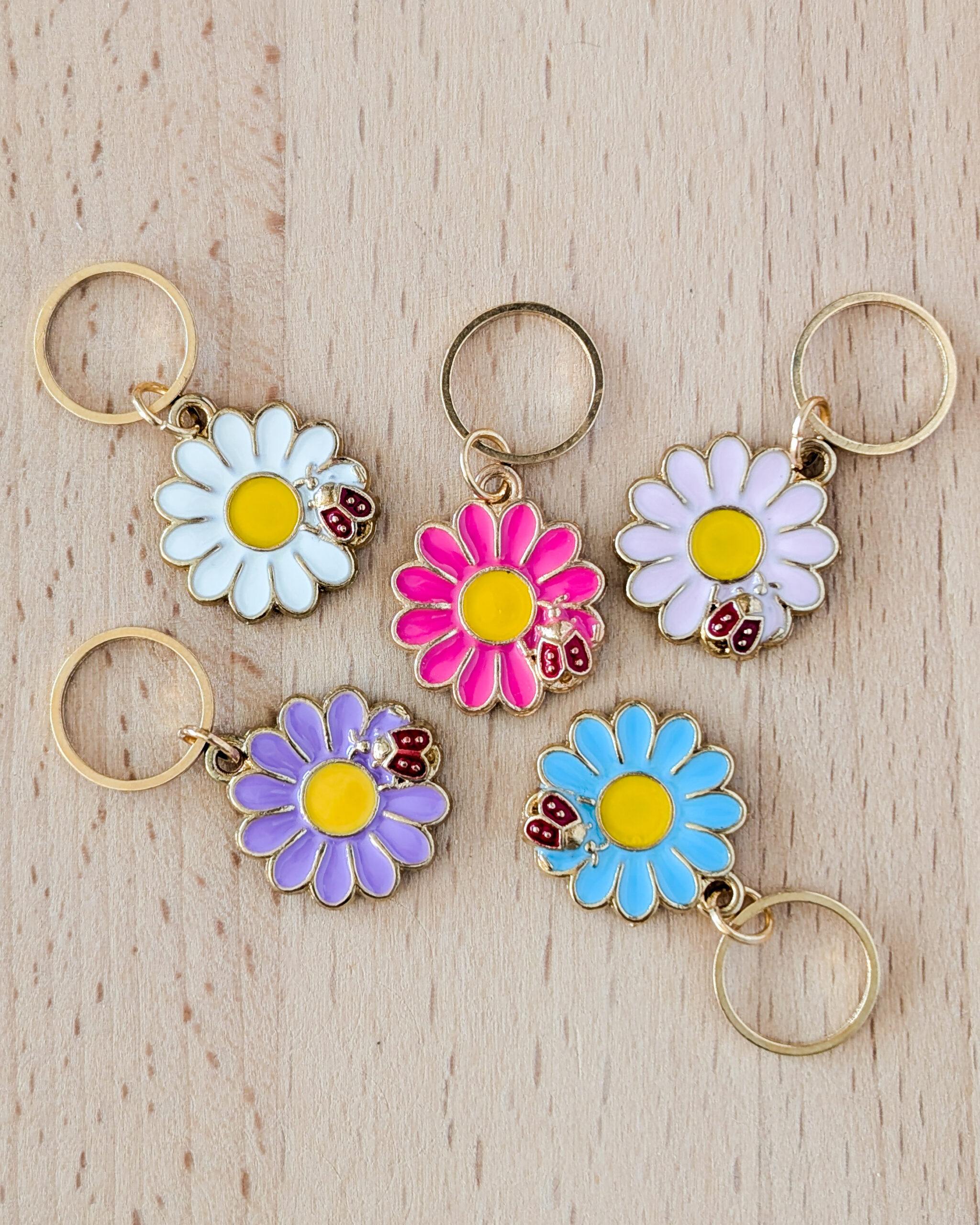 Lot d'anneaux marqueurs de mailles Marguerites #4