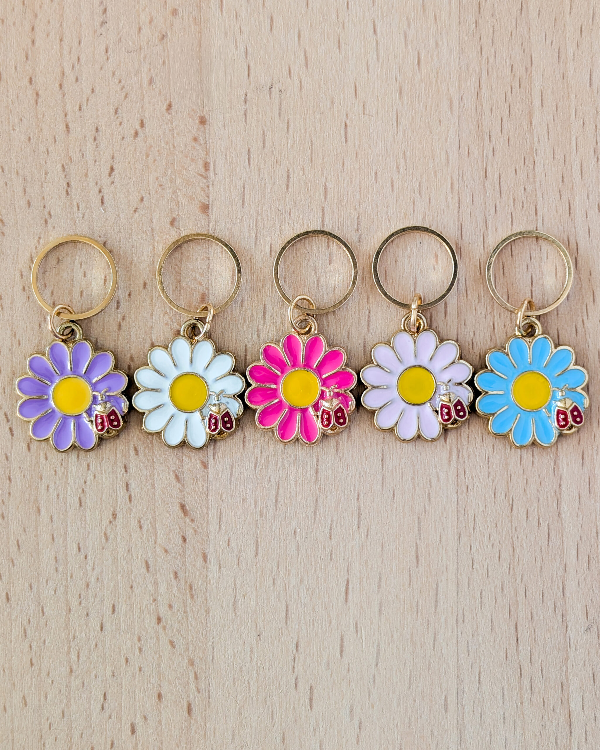 Lot d'anneaux marqueurs de mailles Marguerites #4