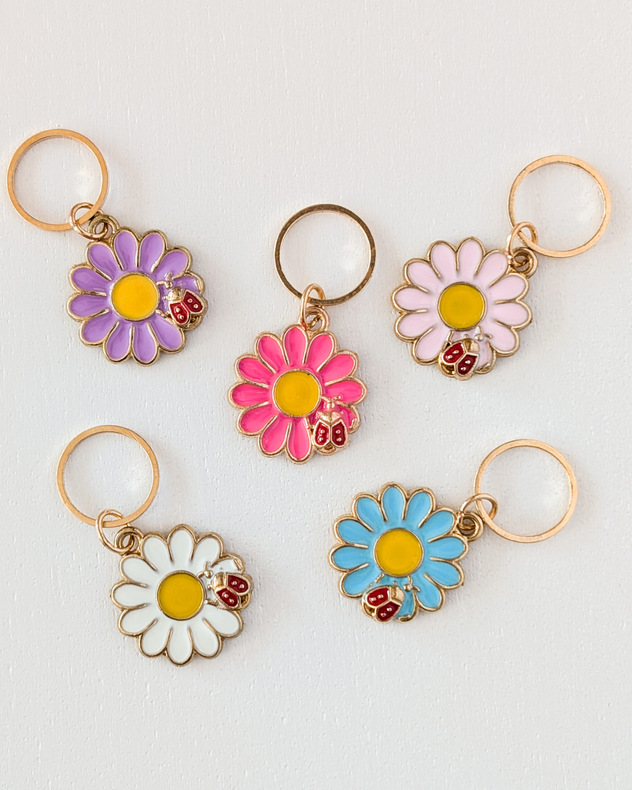 Lot d'anneaux marqueurs de mailles Marguerites #4