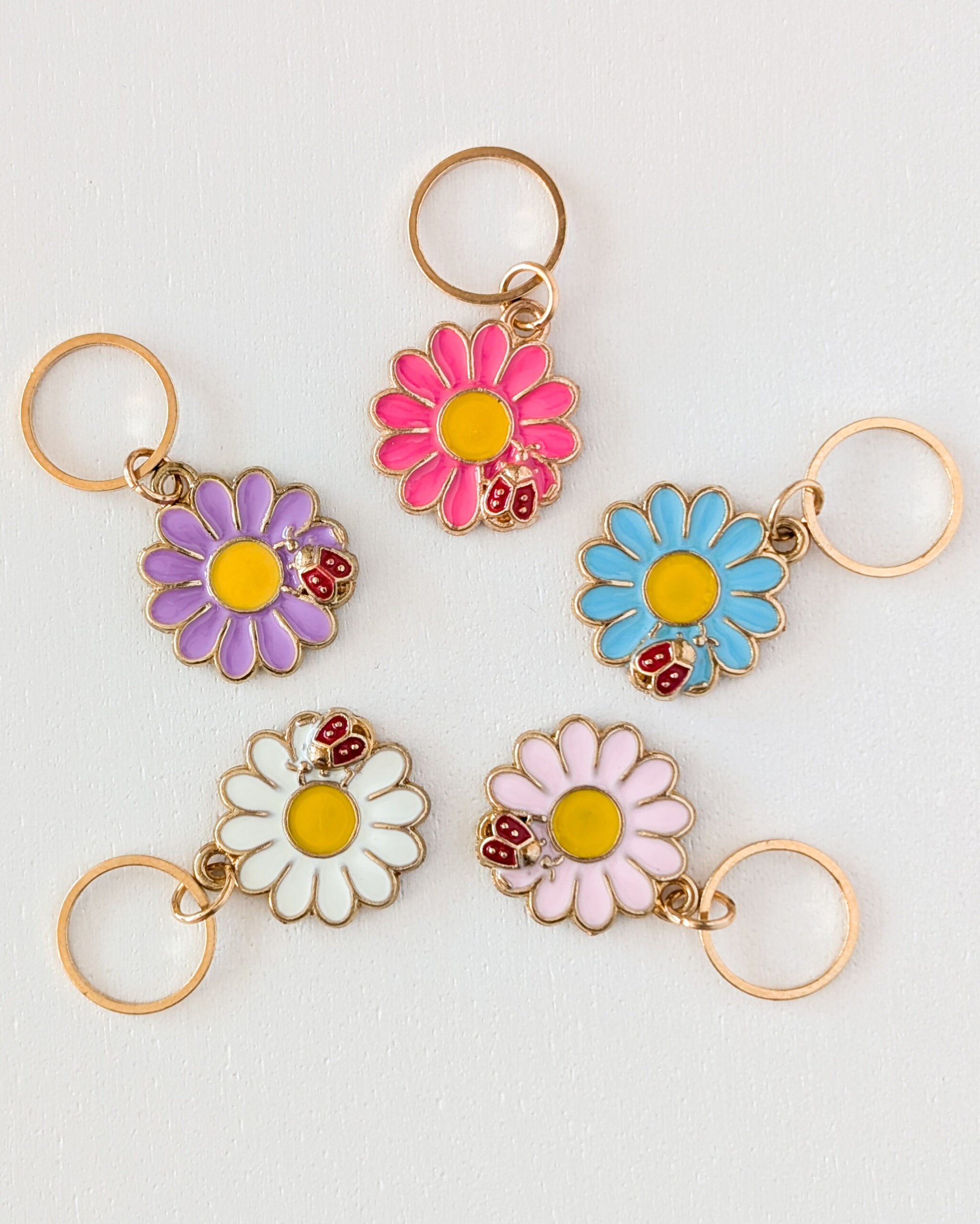 Lot d'anneaux marqueurs de mailles Marguerites #4