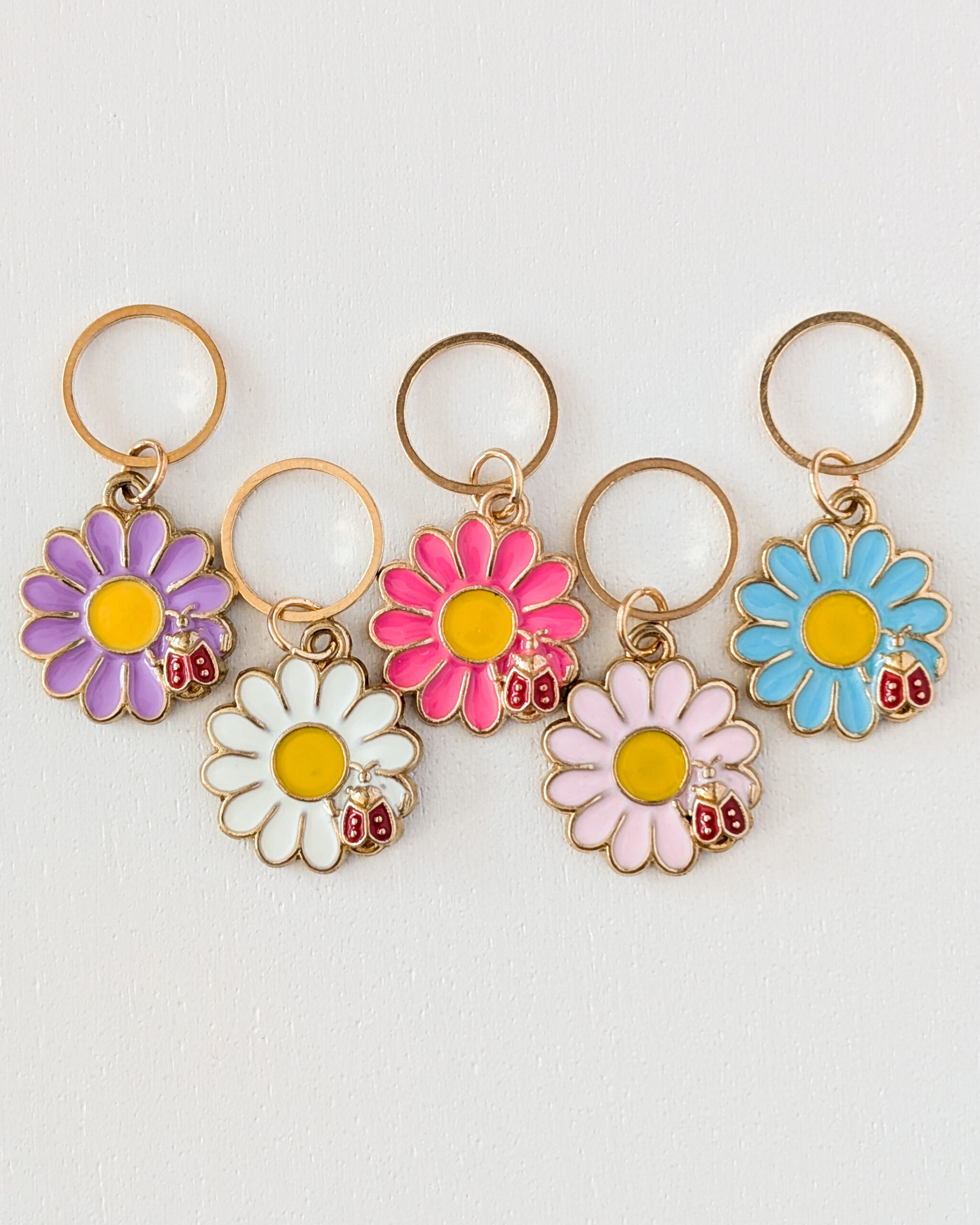Lot d'anneaux marqueurs de mailles Marguerites #4