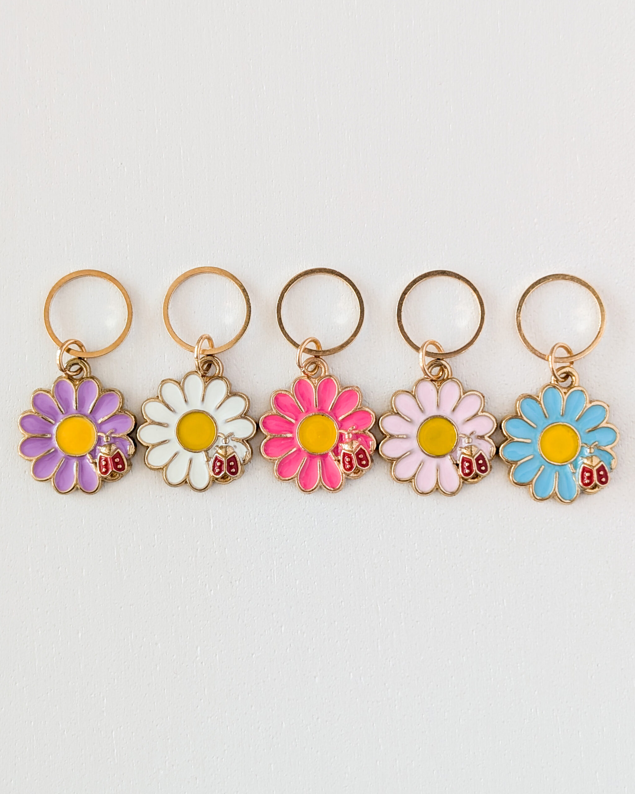 Lot d'anneaux marqueurs de mailles Marguerites #4