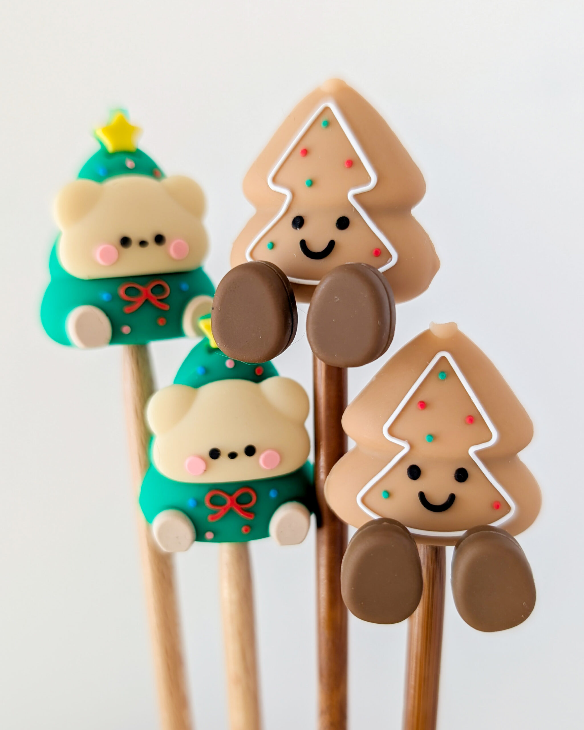 Protèges aiguilles en silicone, Lot Noël #1