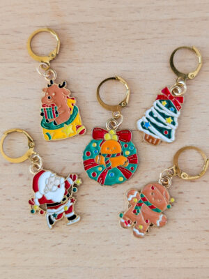 Lot d'anneaux marqueurs amovibles Noël #8