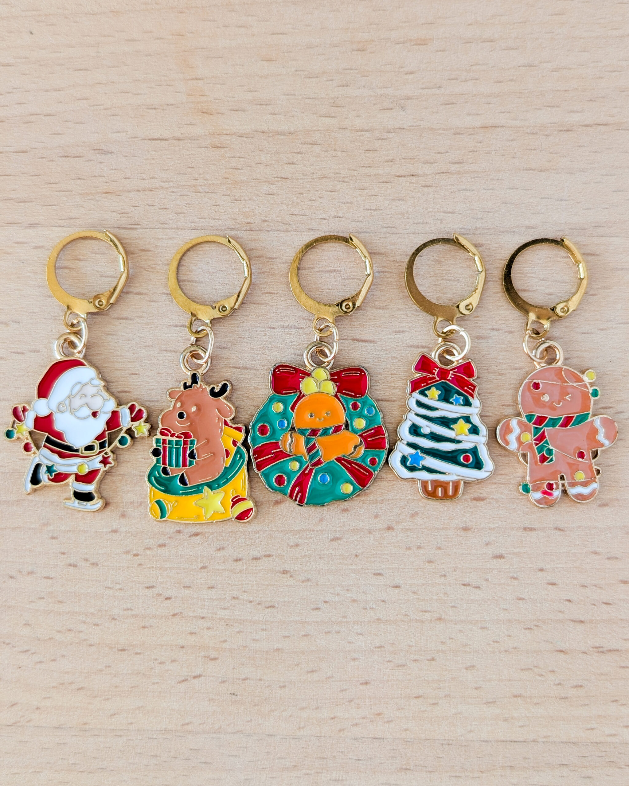 Lot d'anneaux marqueurs amovibles Noël #8