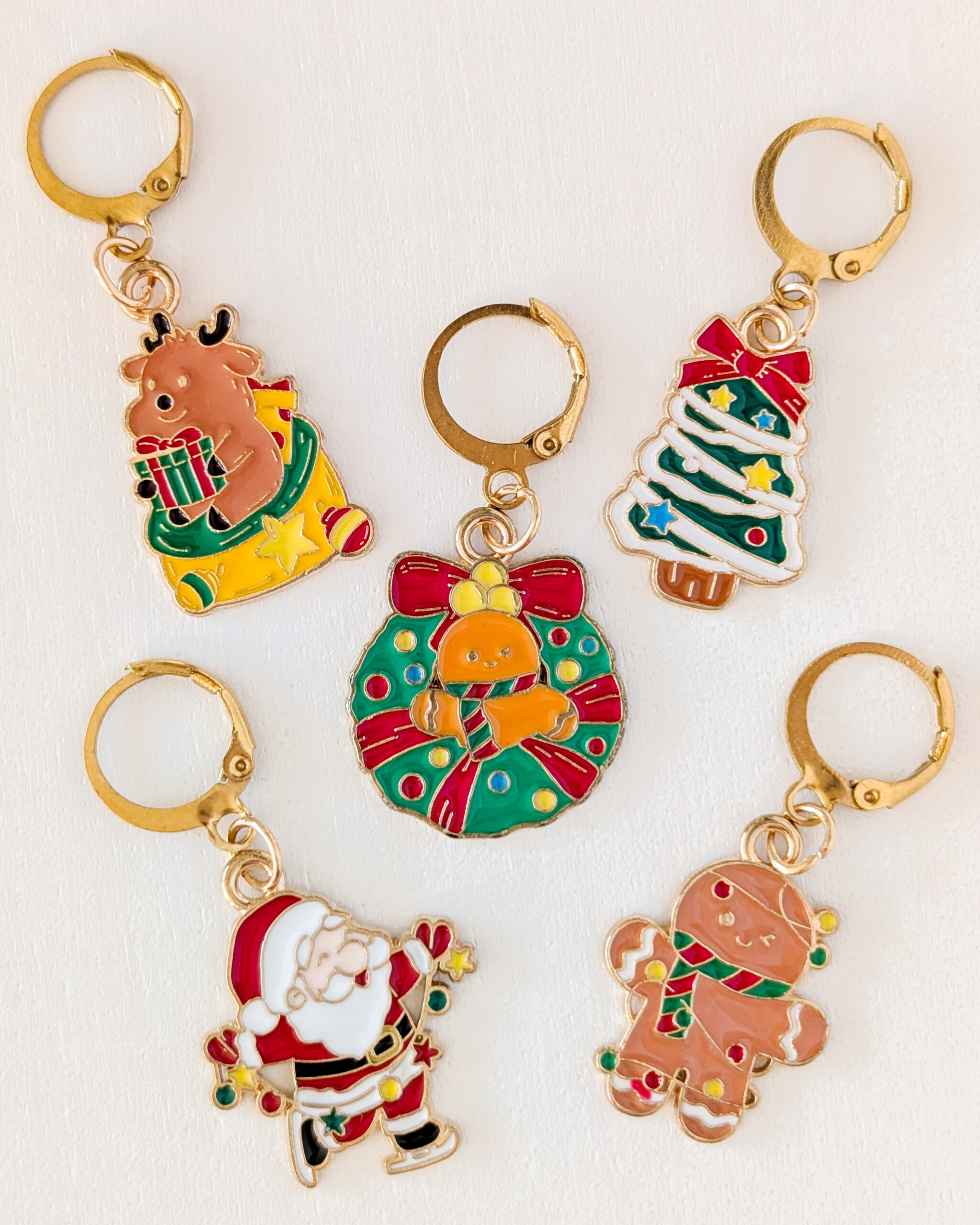 Lot d'anneaux marqueurs amovibles Noël #8