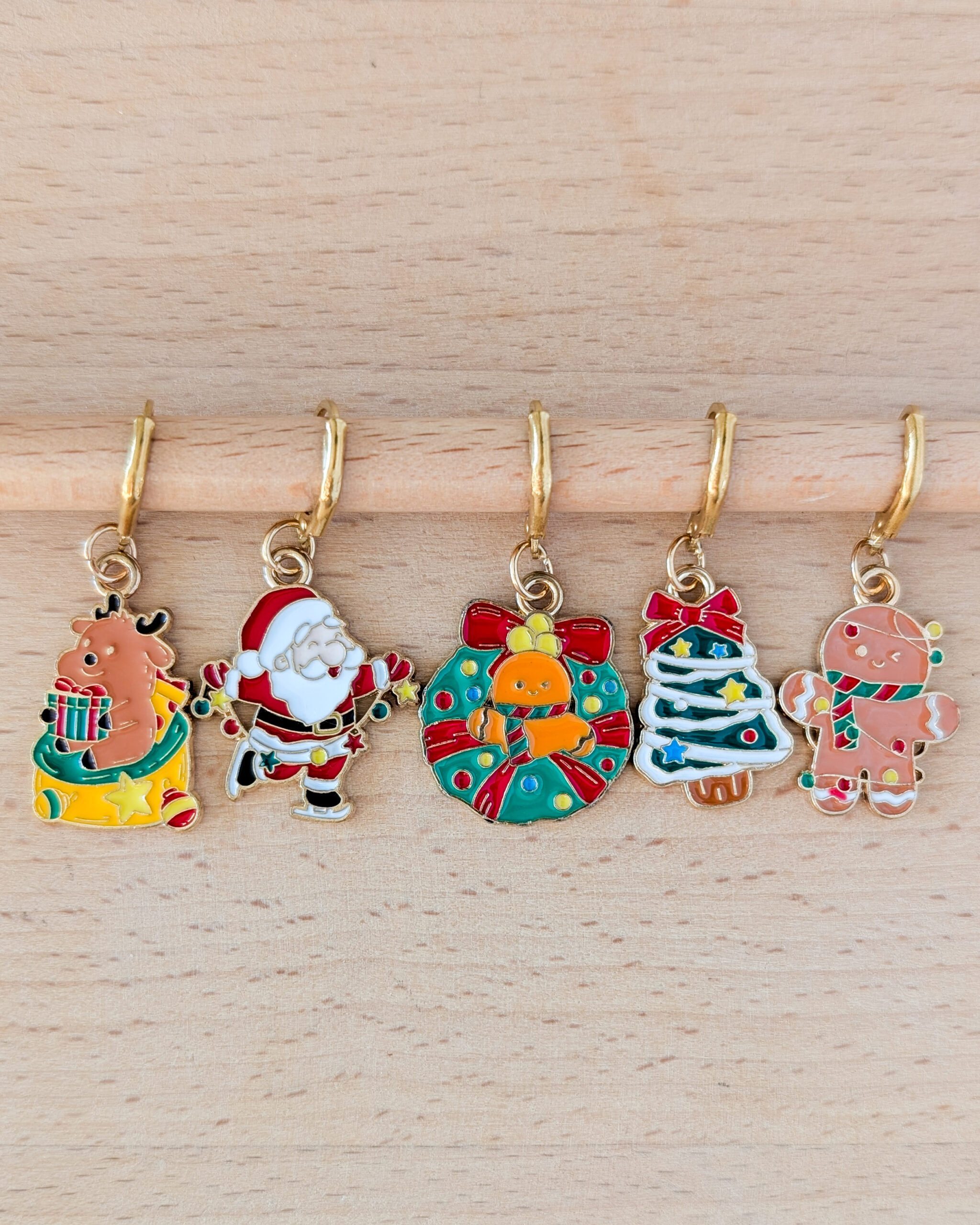 Lot d'anneaux marqueurs amovibles Noël #8
