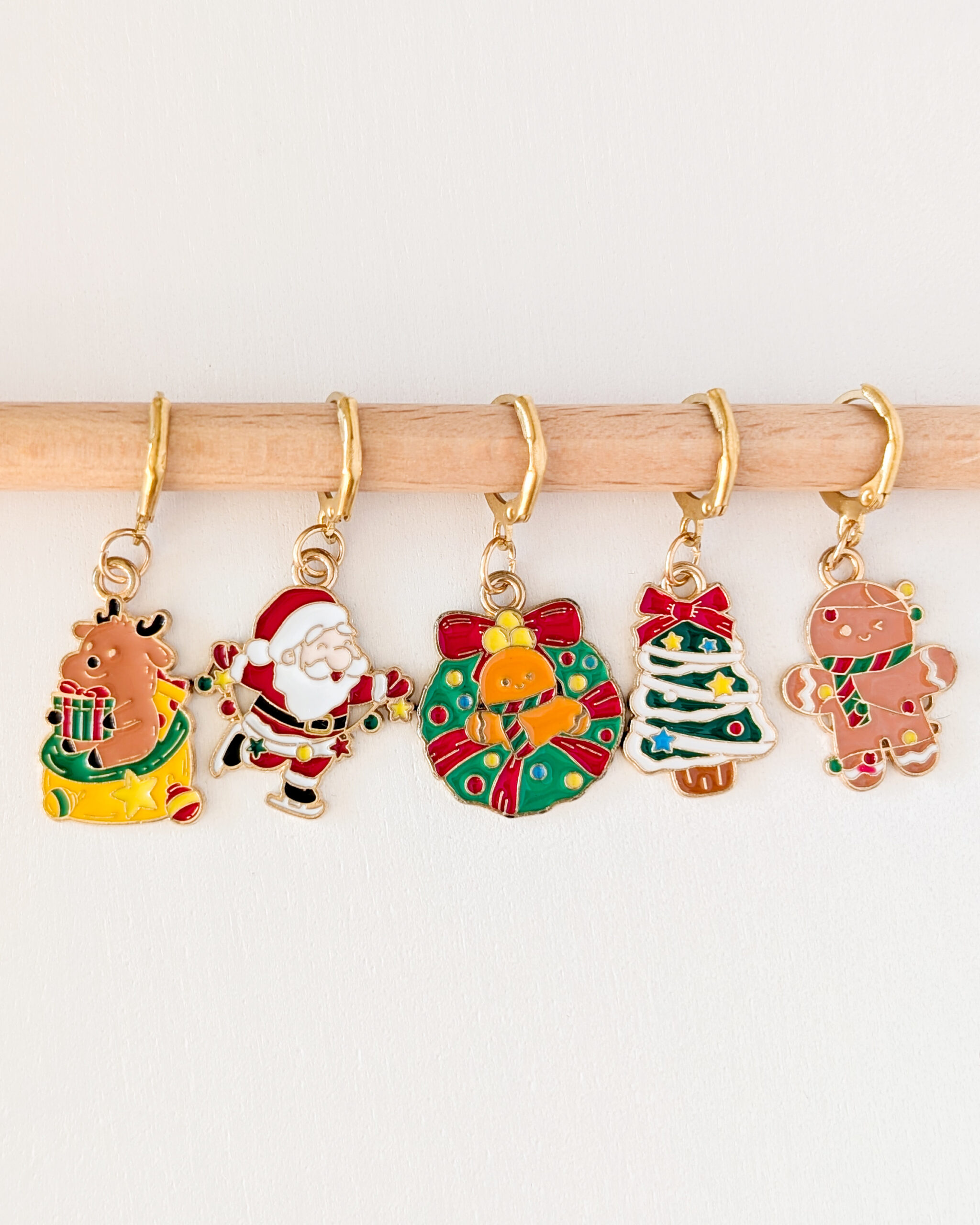 Lot d'anneaux marqueurs amovibles Noël #8