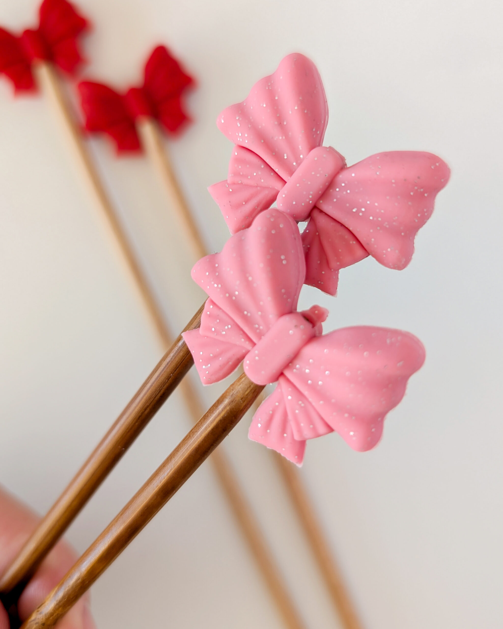 Protèges aiguilles en silicone, Lot Pink lady