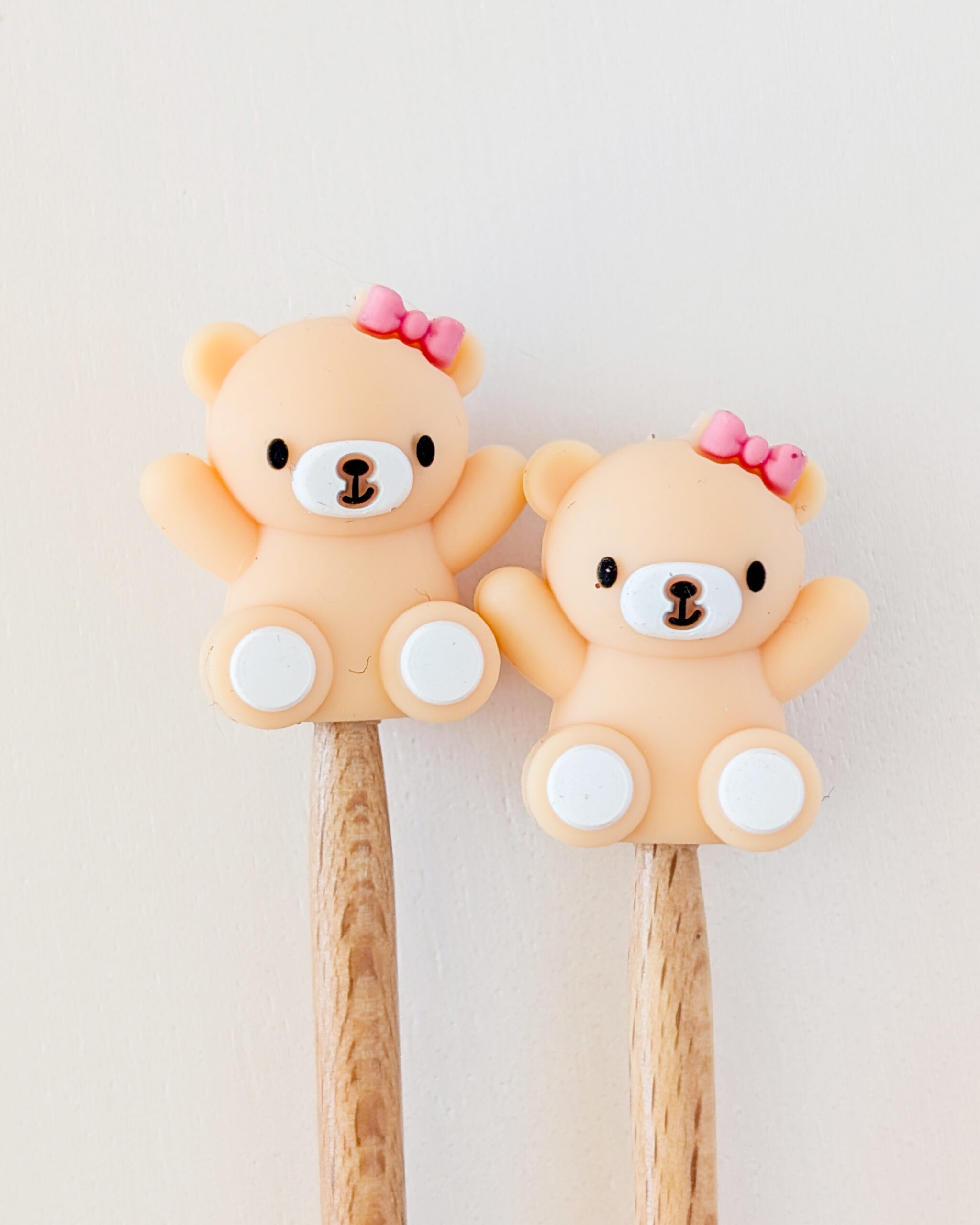 Protèges aiguilles en silicone, Ourson, Lot Doudous