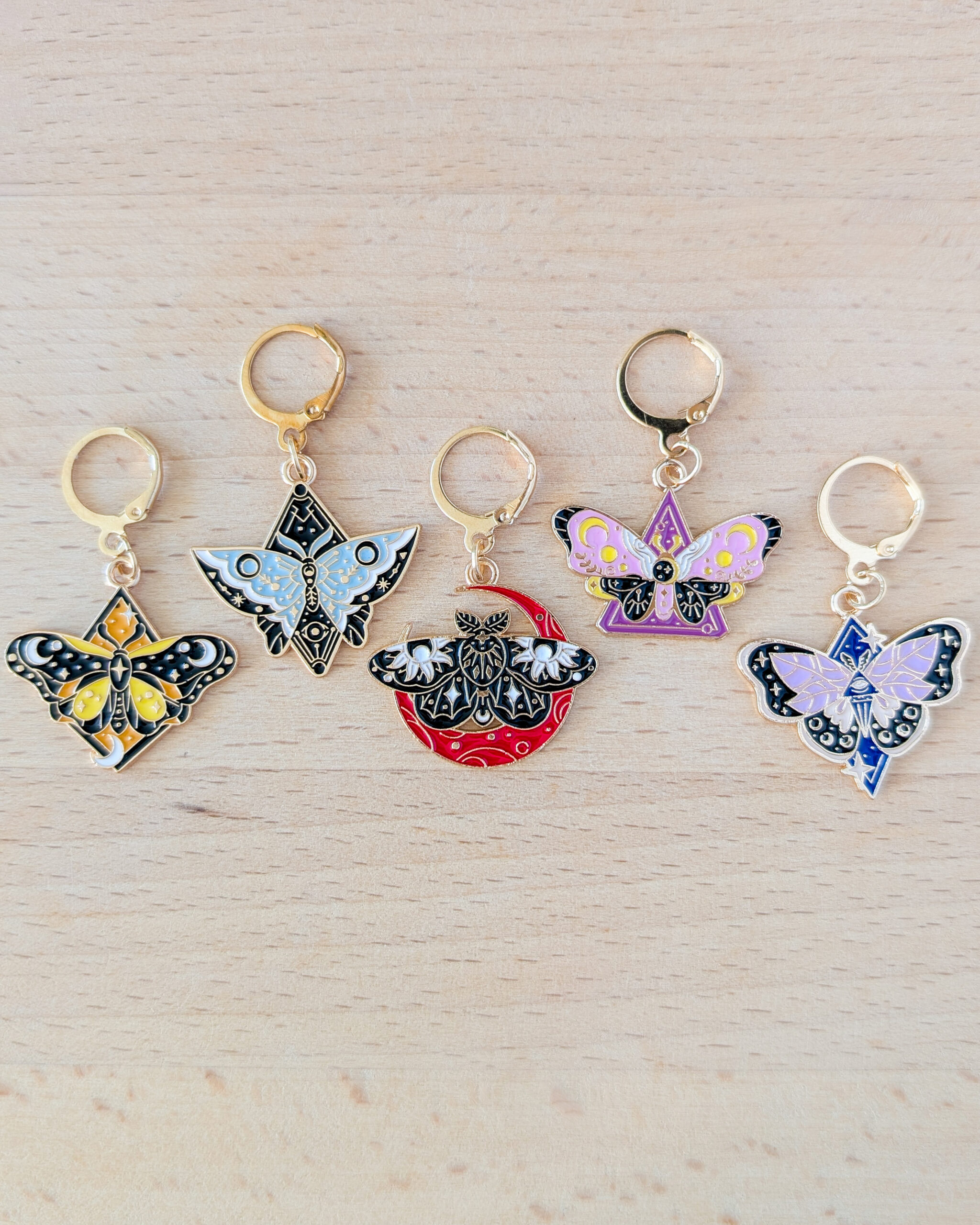 Lot d'anneaux marqueurs amovibles Papillons #2