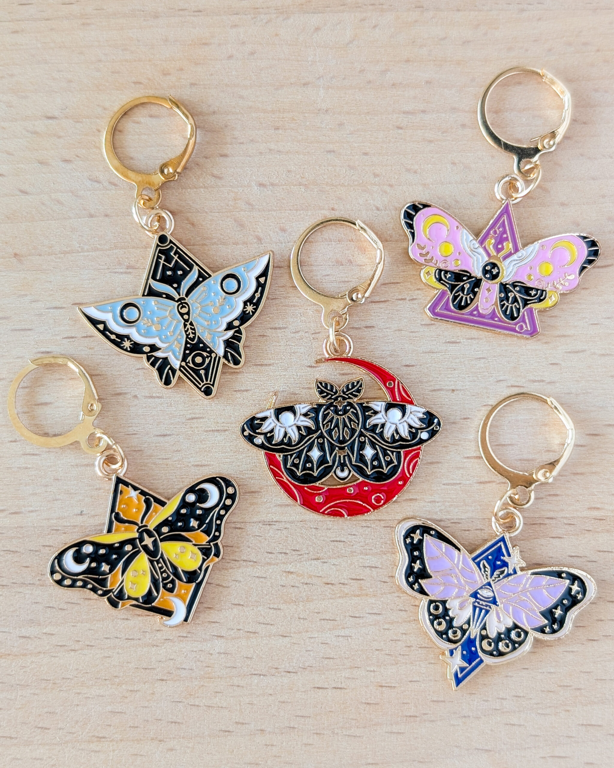 Lot d'anneaux marqueurs amovibles Papillons #2