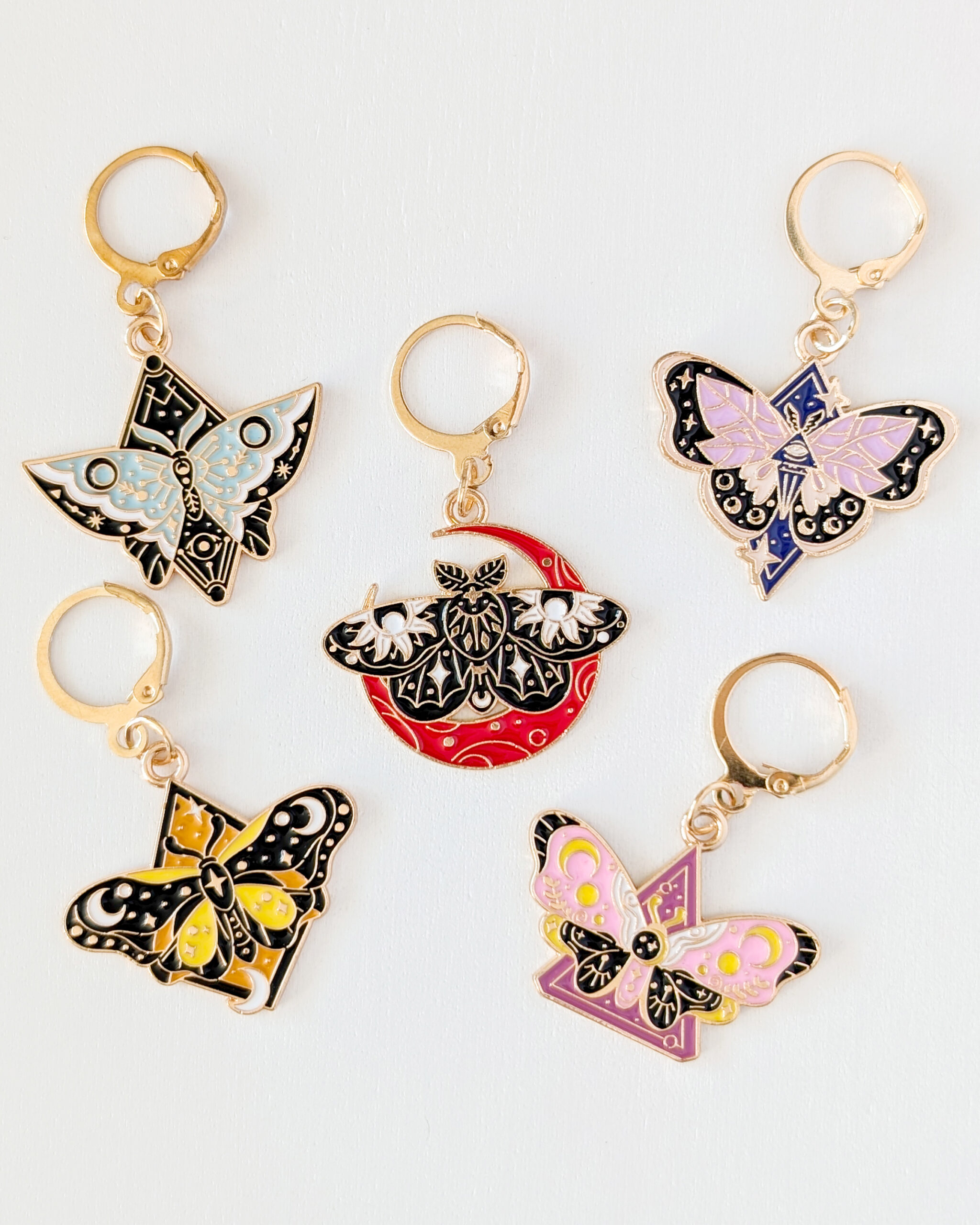 Lot d'anneaux marqueurs amovibles Papillons #2