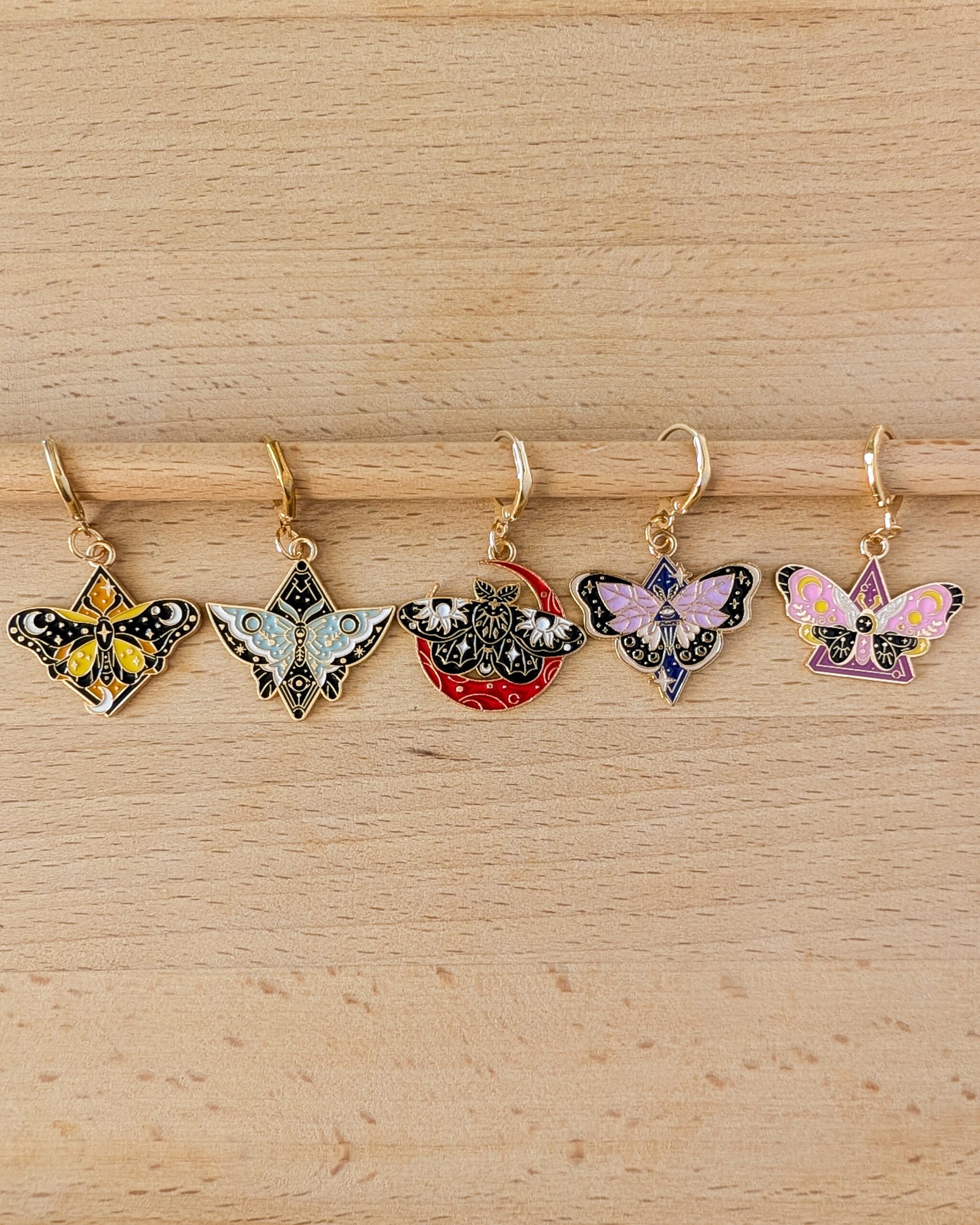 Lot d'anneaux marqueurs amovibles Papillons #2