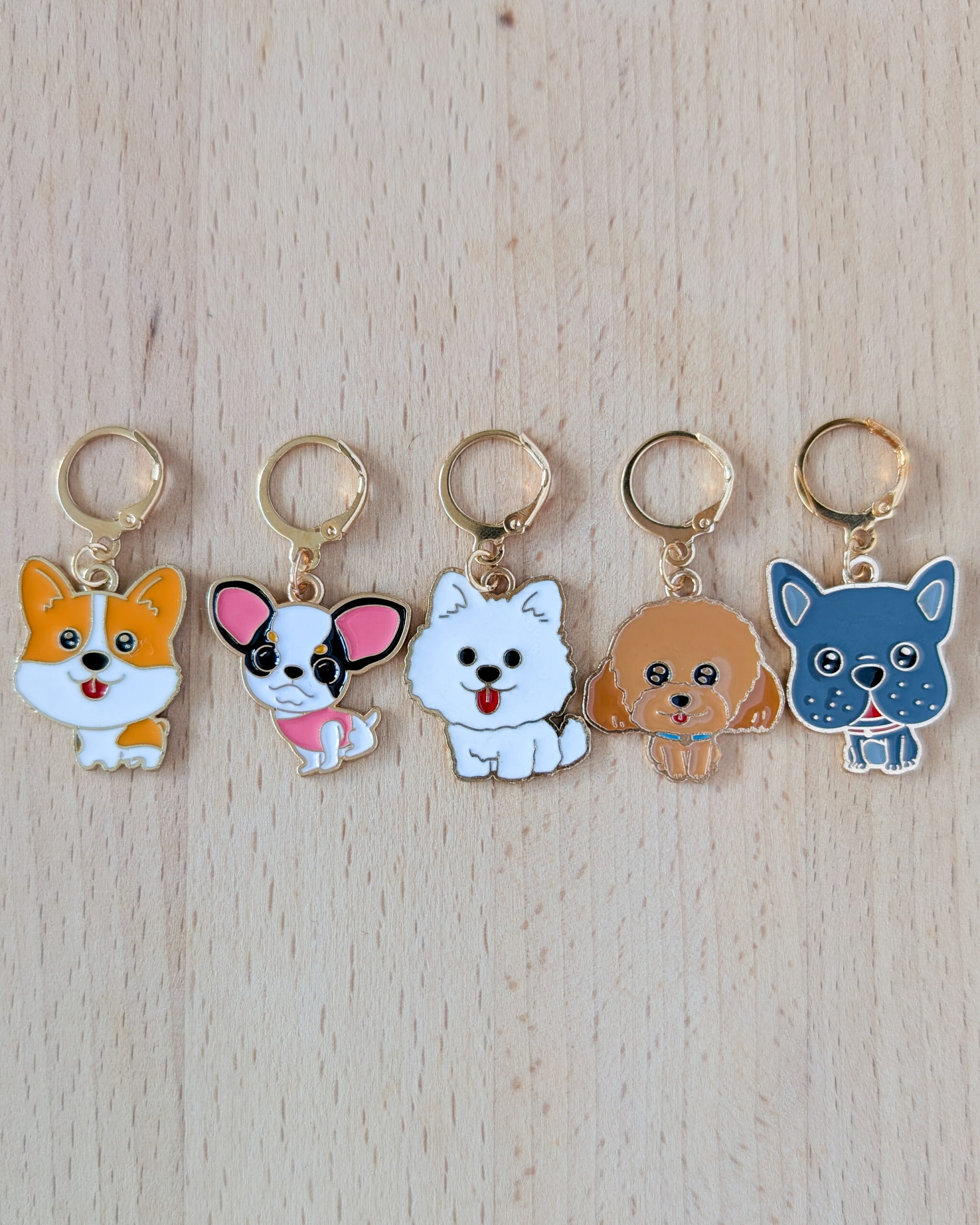 Lot d'anneaux marqueurs amovibles Petits chiens #4
