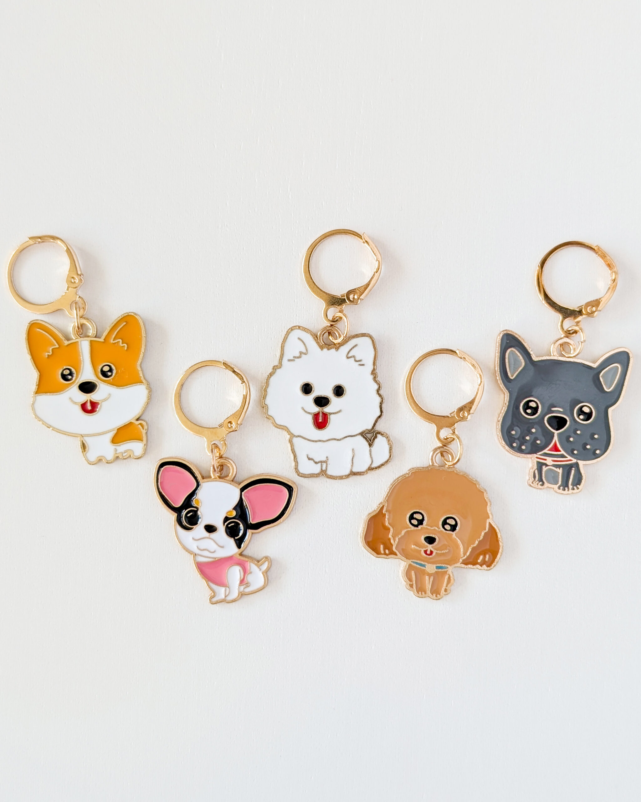 Lot d'anneaux marqueurs amovibles Petits chiens #4