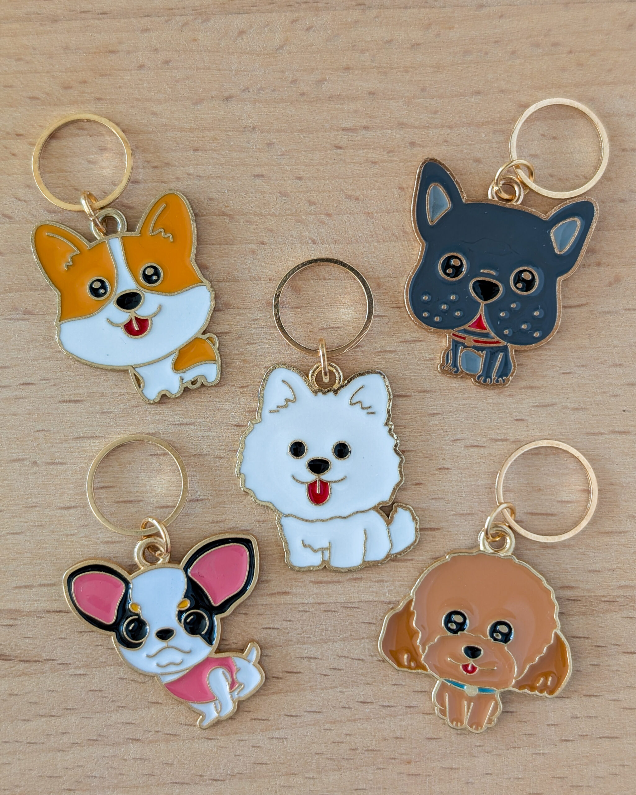Lot d'anneaux marqueurs Petits chiens #4