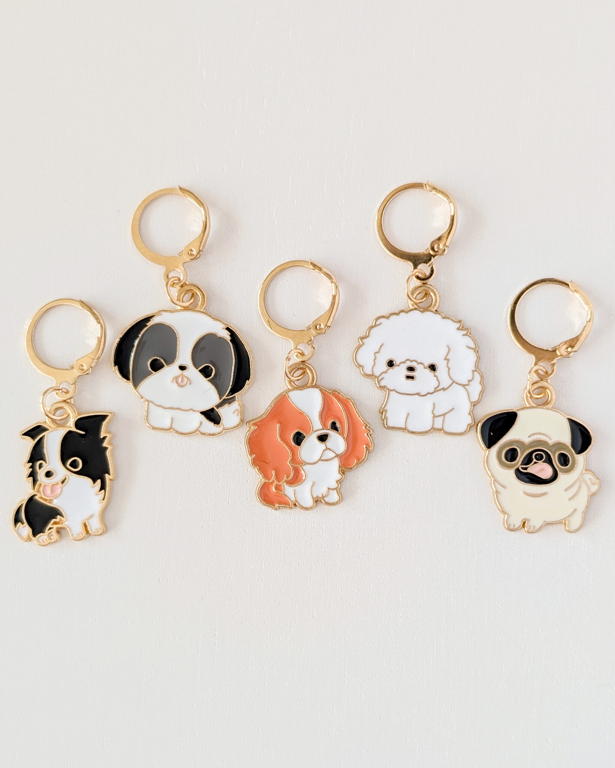 Lot d'anneaux marqueurs amovibles Petits chiens #5