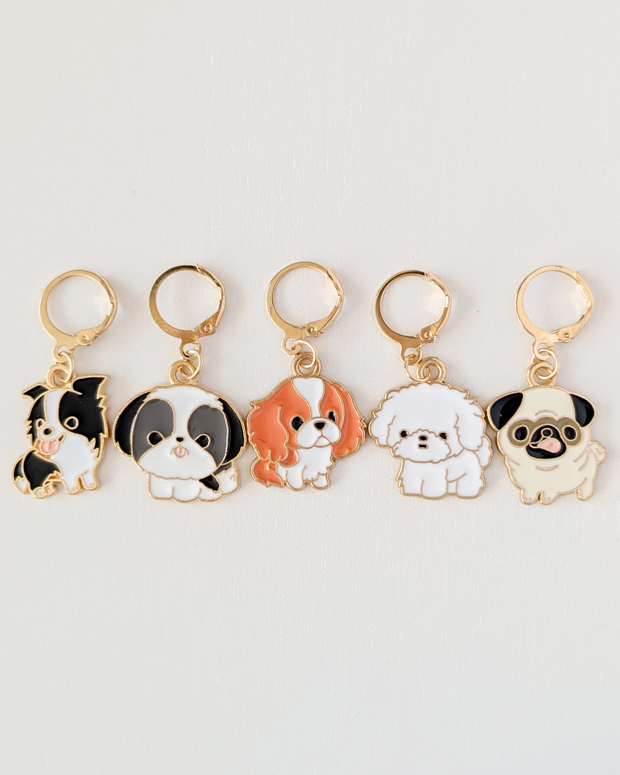 Lot d'anneaux marqueurs amovibles Petits chiens #5