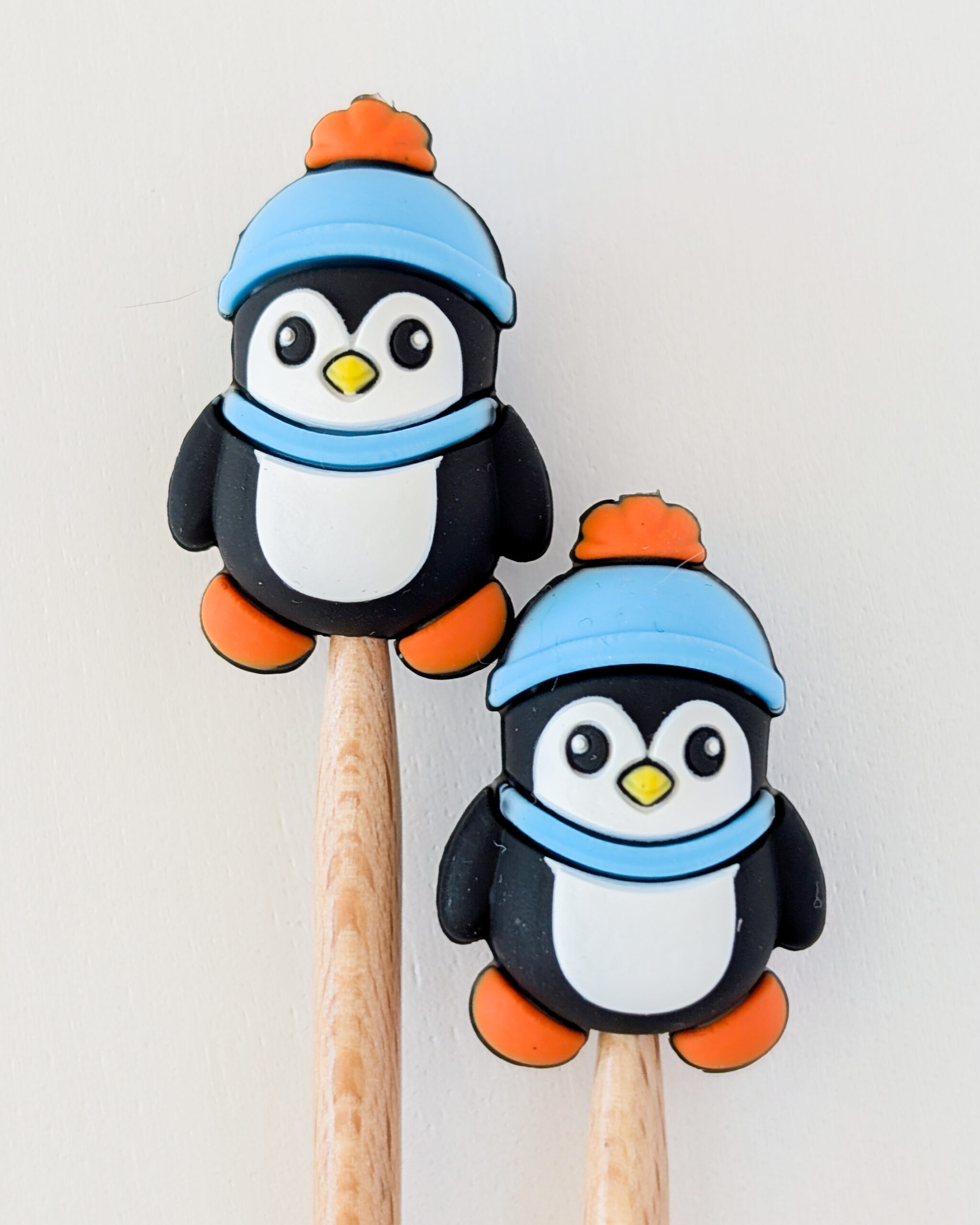 Protèges aiguilles en silicone, Pingouin, Lot Au pays des neiges #4