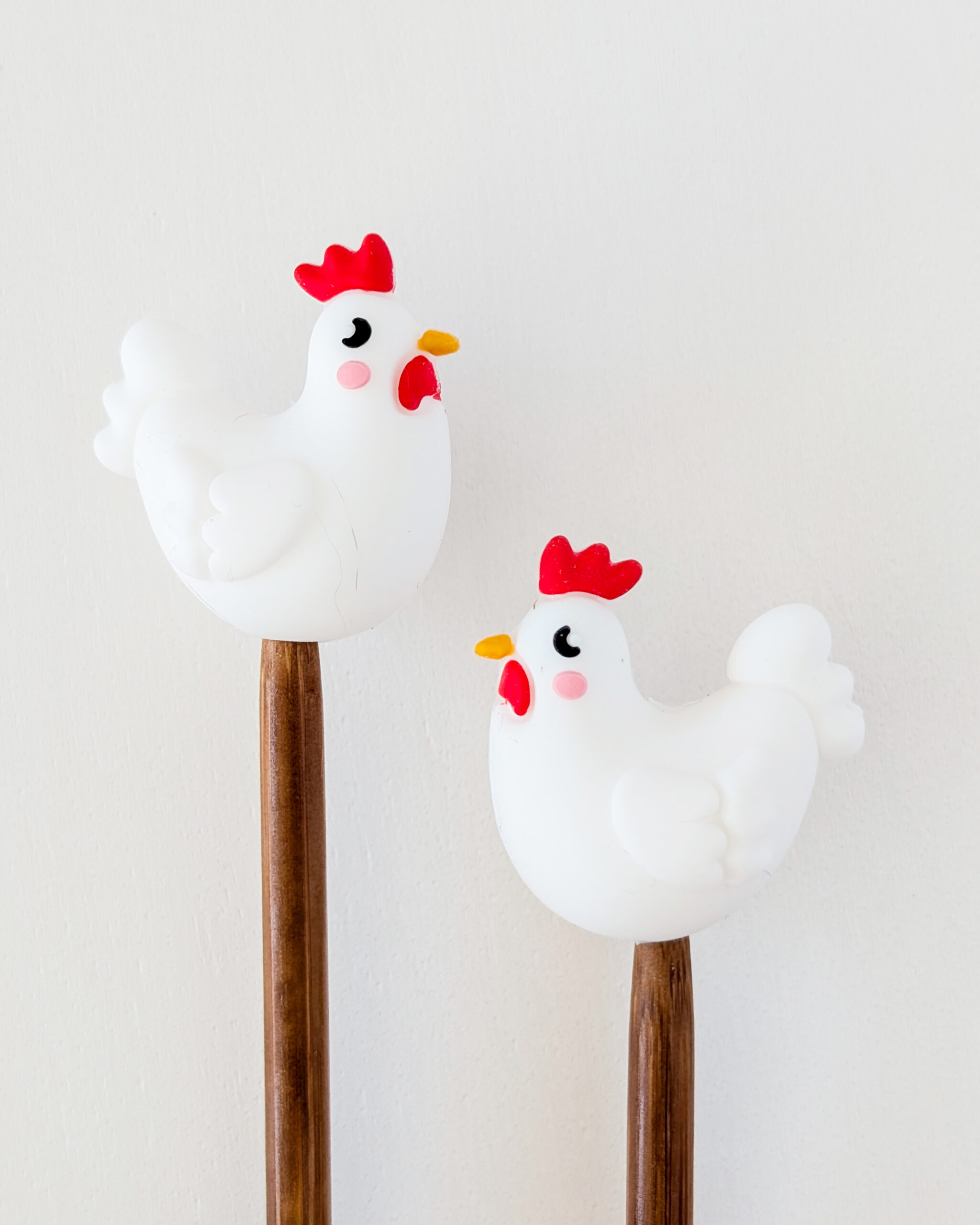 Protèges aiguilles en silicone, Poulettes, Lot Dans la ferme