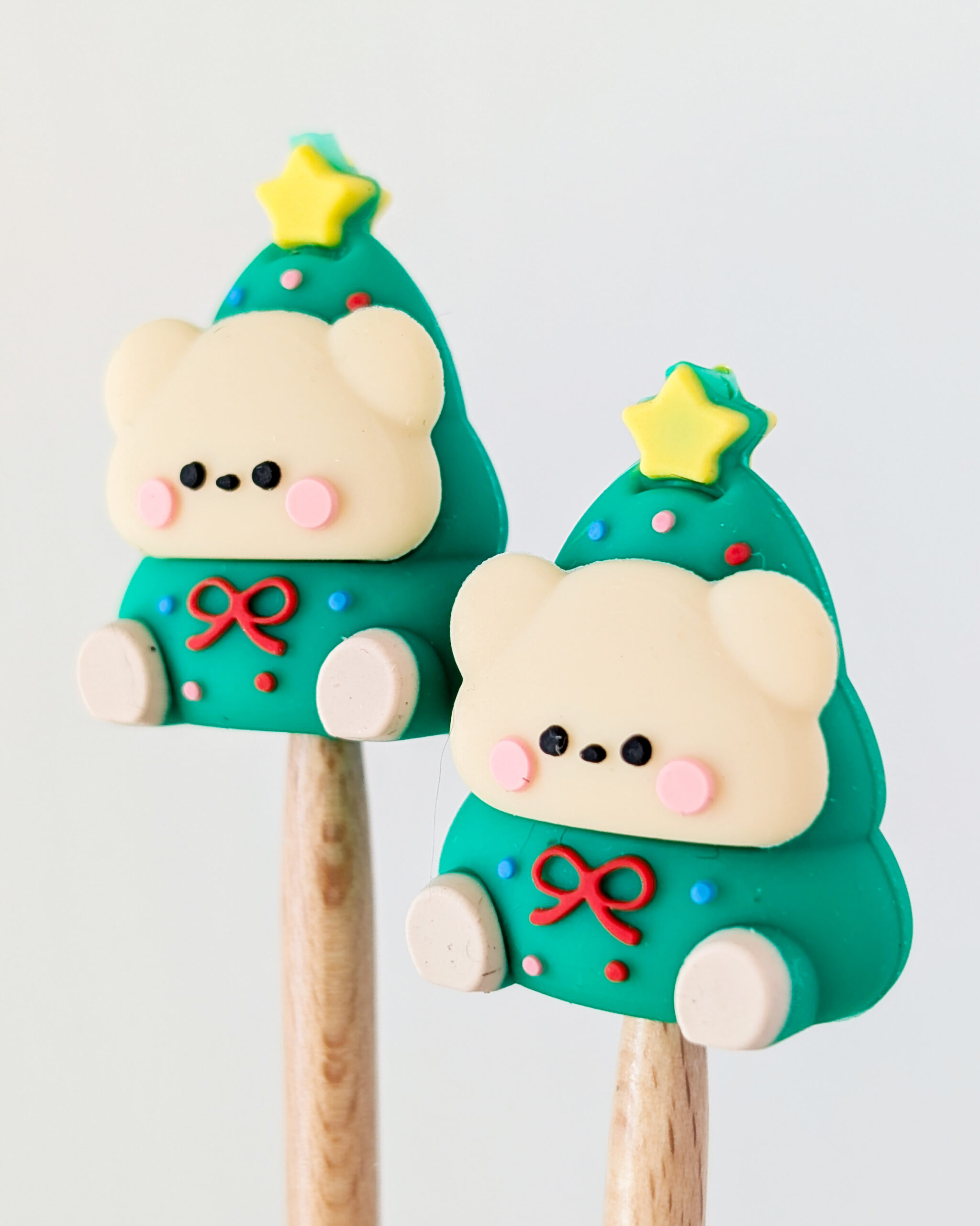 Sapin ourson, Protèges aiguilles en silicone, Lot Noël #1