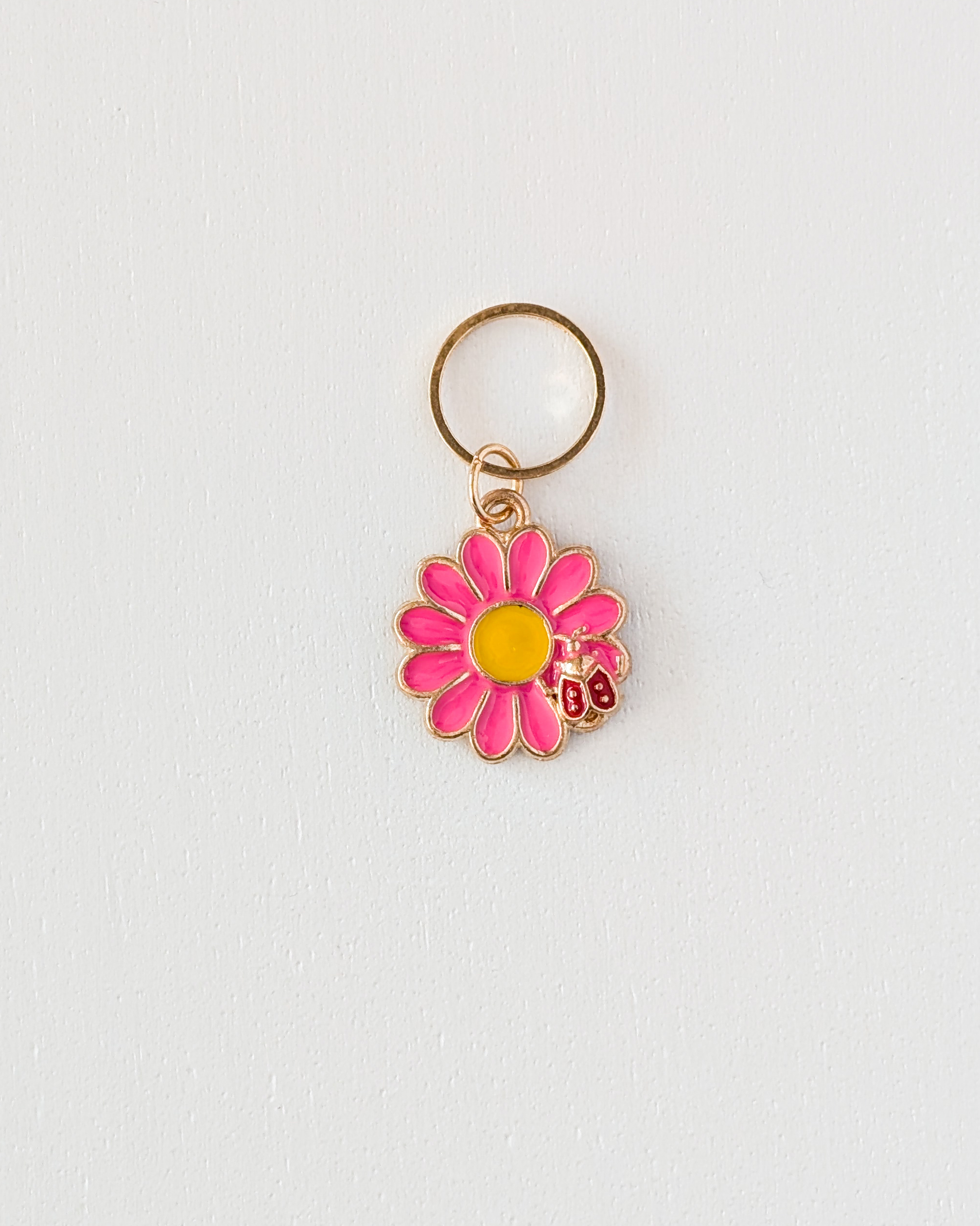 Marguerite super rose, Lot d'anneaux marqueurs de maille Marguerites #4