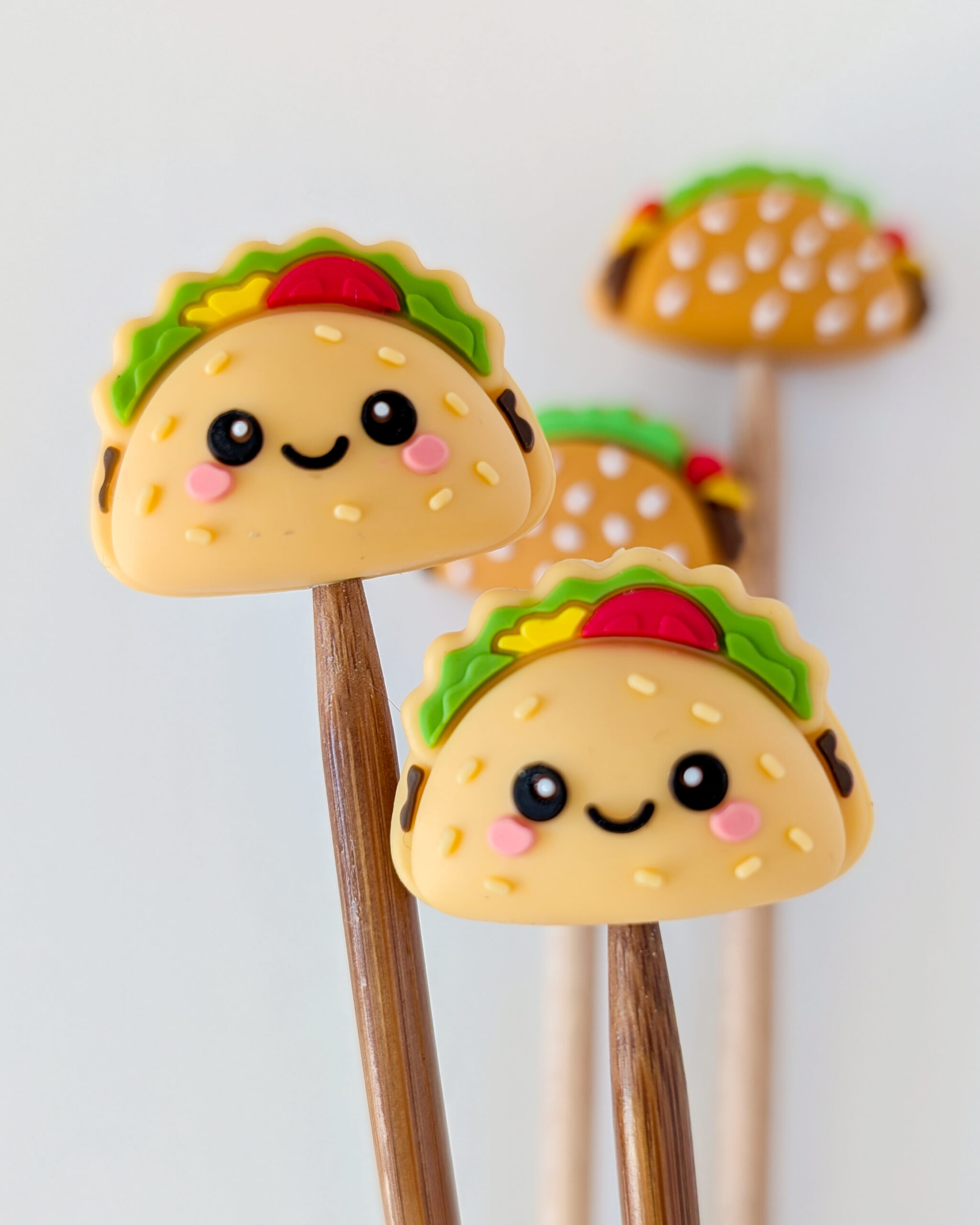 Taco, Protèges aiguilles en silicone, Lot Junk food