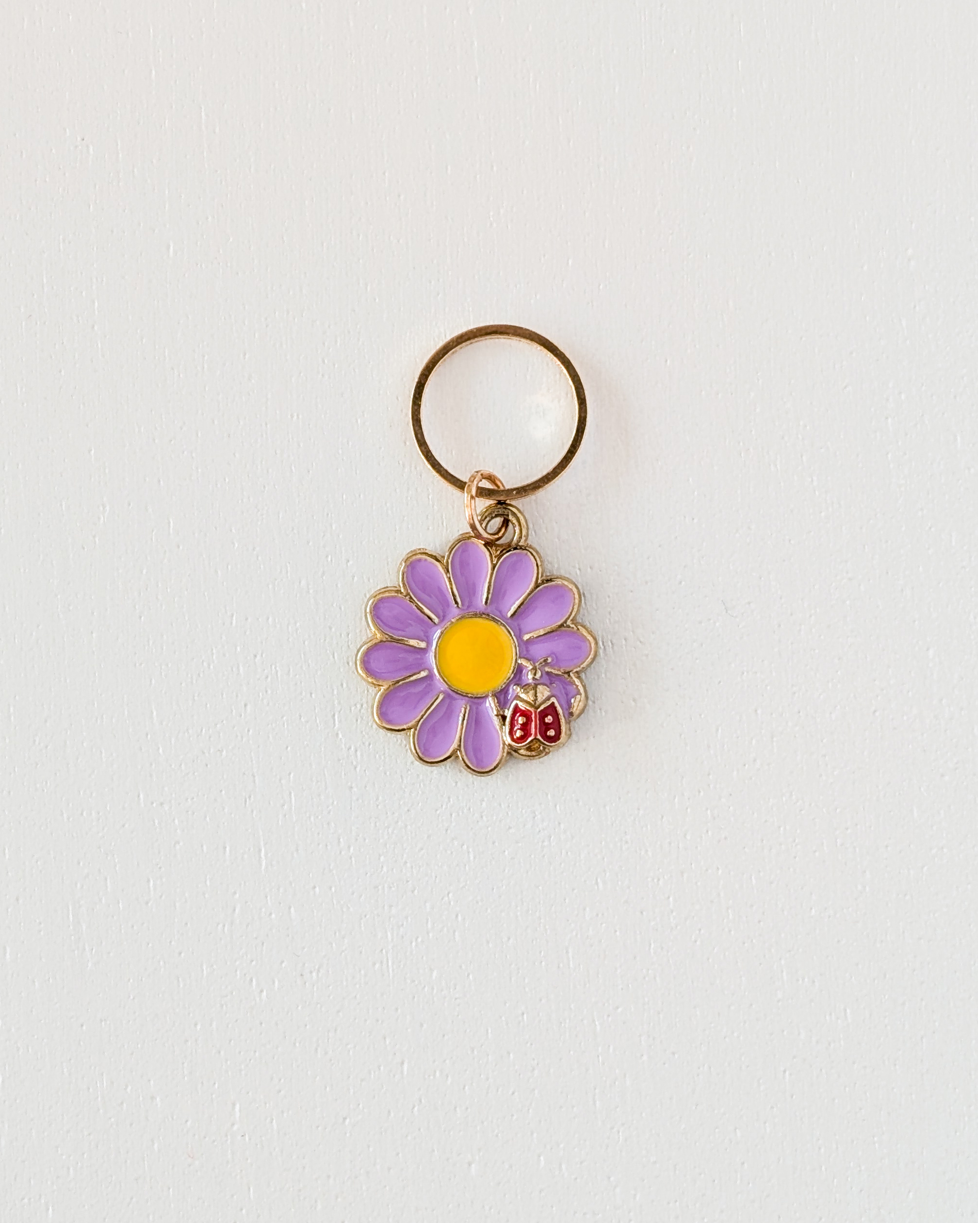 Marguerite violette, Lot d'anneaux marqueurs de maille Marguerites #4